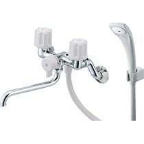 SK11-W-13 三栄水栓 SANEI ツーバルブシャワー混合栓 1個 SANEI ツーバルブシャワー混合栓[共用形] SK11-W-13 (水栓金具